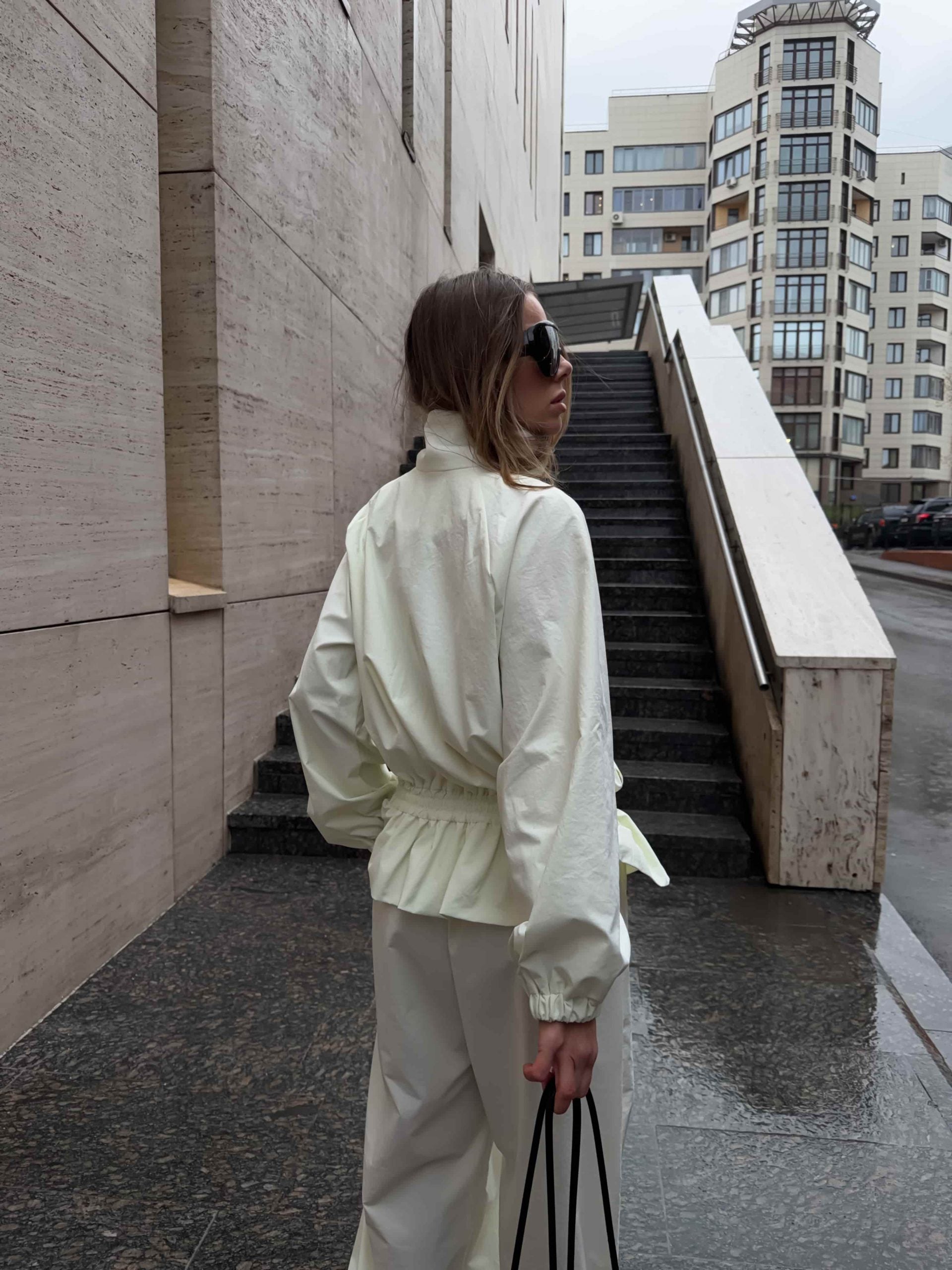 Windbreaker with a peplum “Nicole"