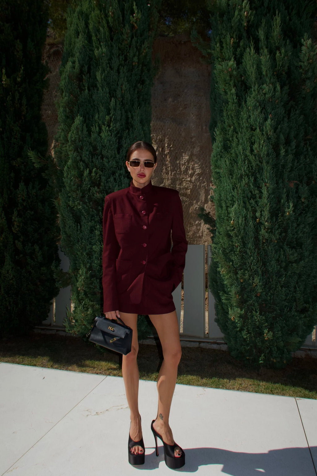 Сlassic cashmere suit with skirt