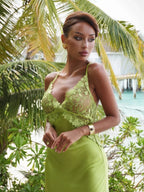 Nita maxi shirt bright green
