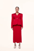 Jacket with collar and cuffs