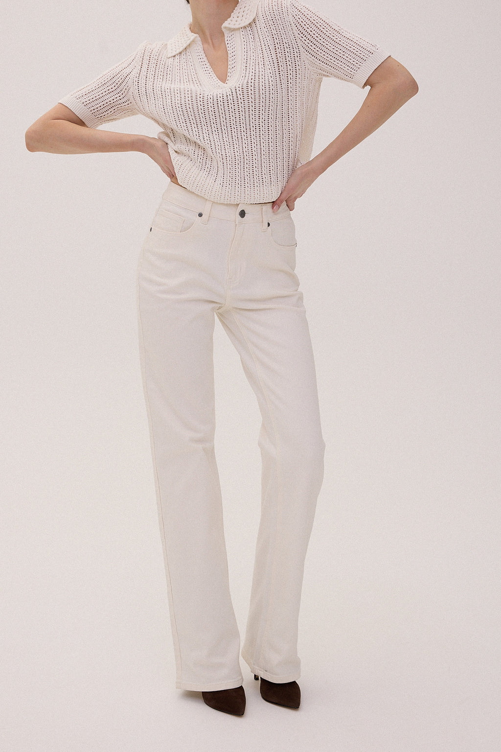 Flare Jeans Ivory