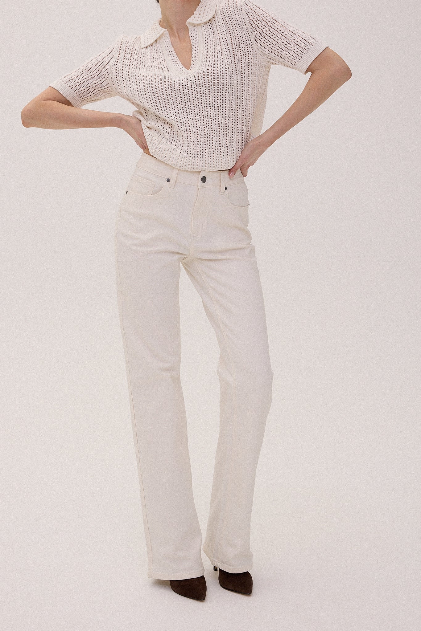 Flare Jeans Ivory