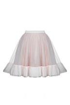 Corset dress with a full skirt