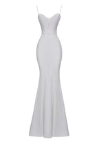 Maxi dress with a heart neckline