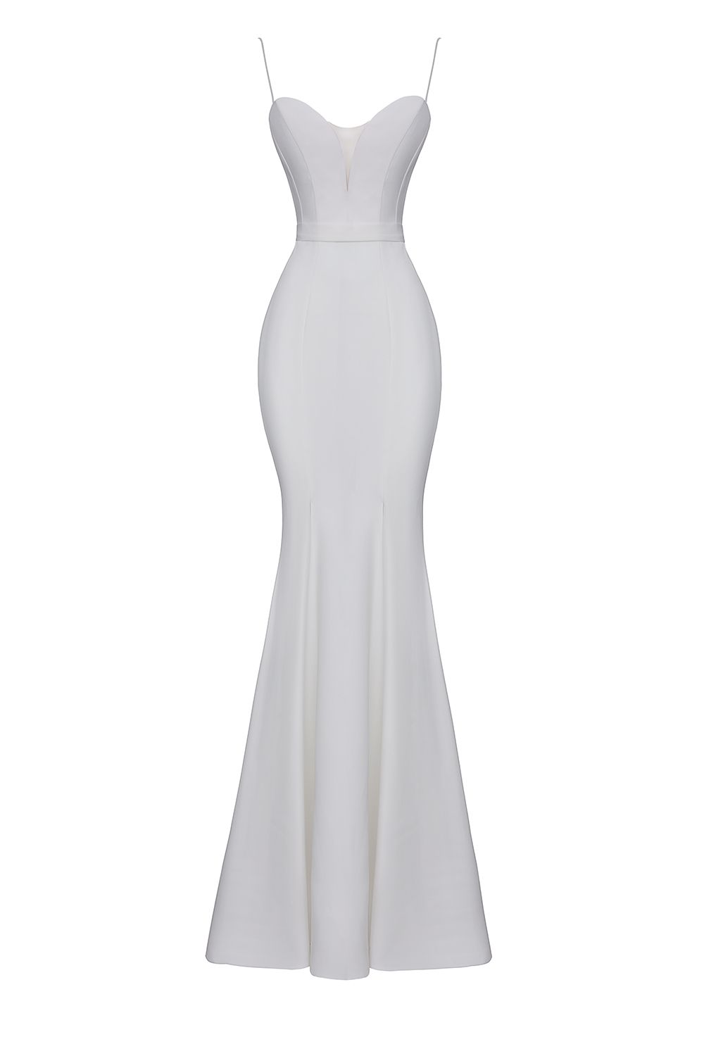 Maxi dress with a heart neckline