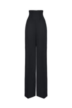 Trousers with a corset belt