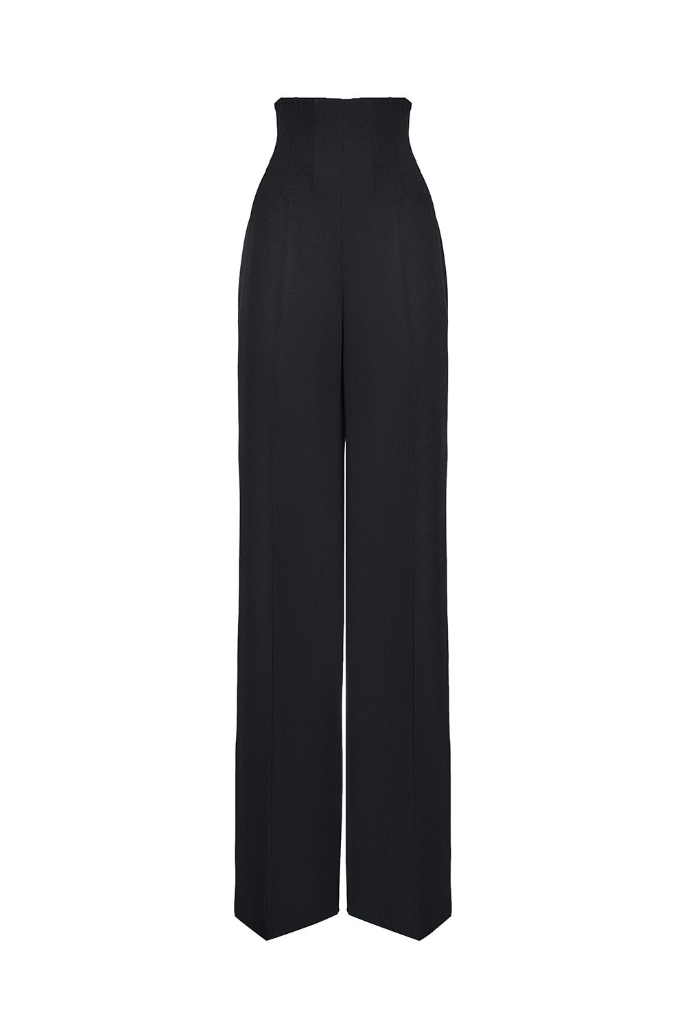 Trousers with a corset belt