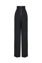 Trousers with a corset belt
