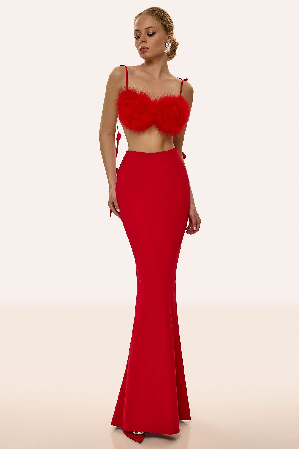 Bust with hearts on ties