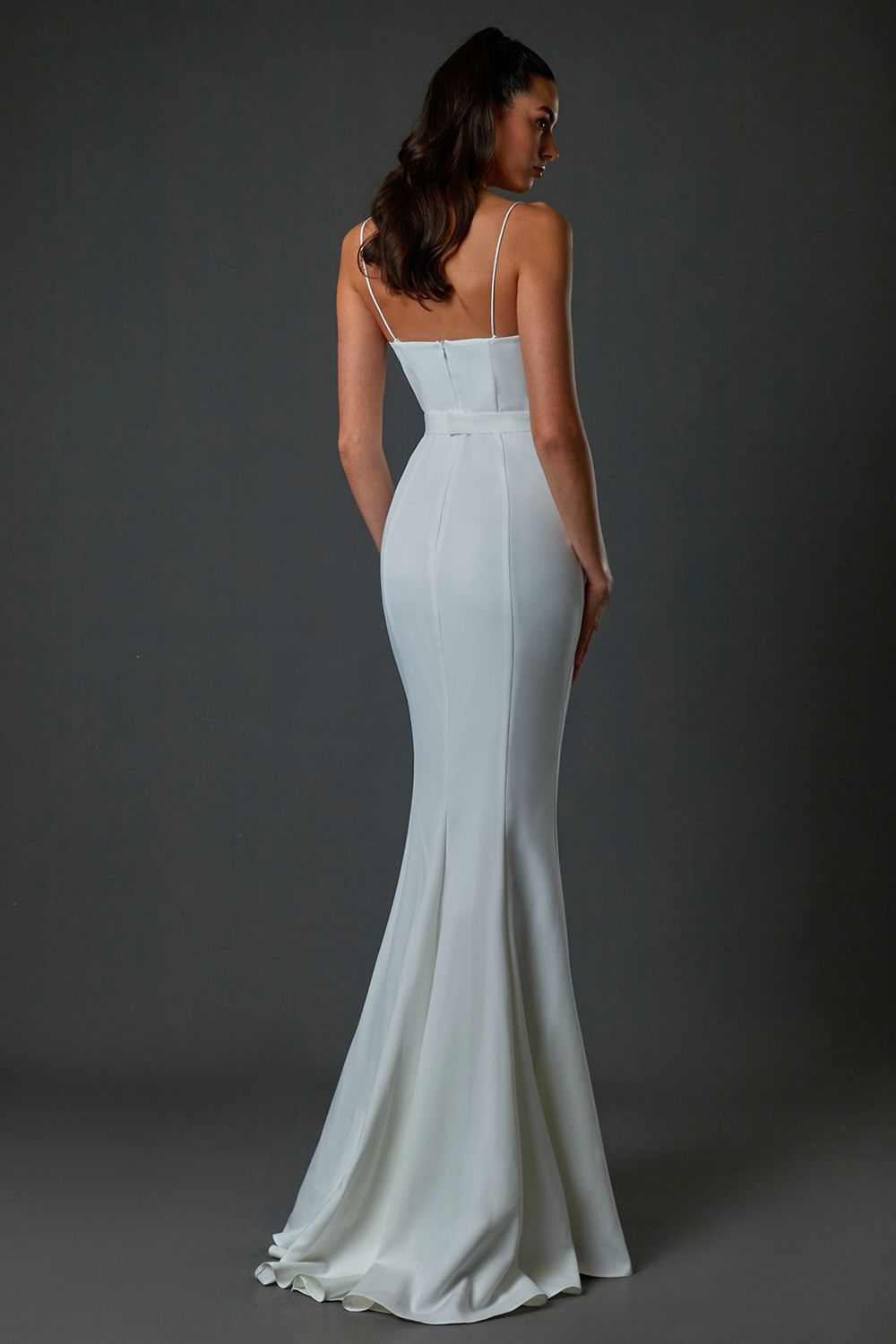 Maxi dress with a heart neckline