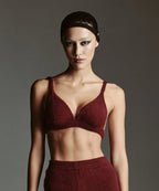 Lisa Bra Top Bordeaux
