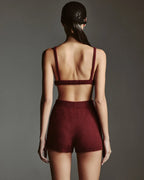 Lisa Bra Top Bordeaux