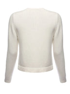 Merino Button Cardigan Ivory
