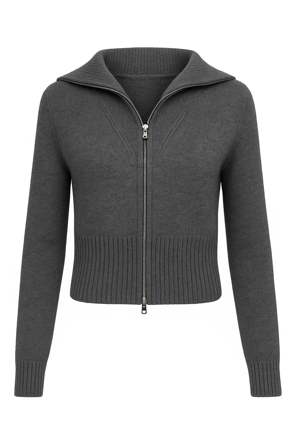 Merino Zip Cardigan