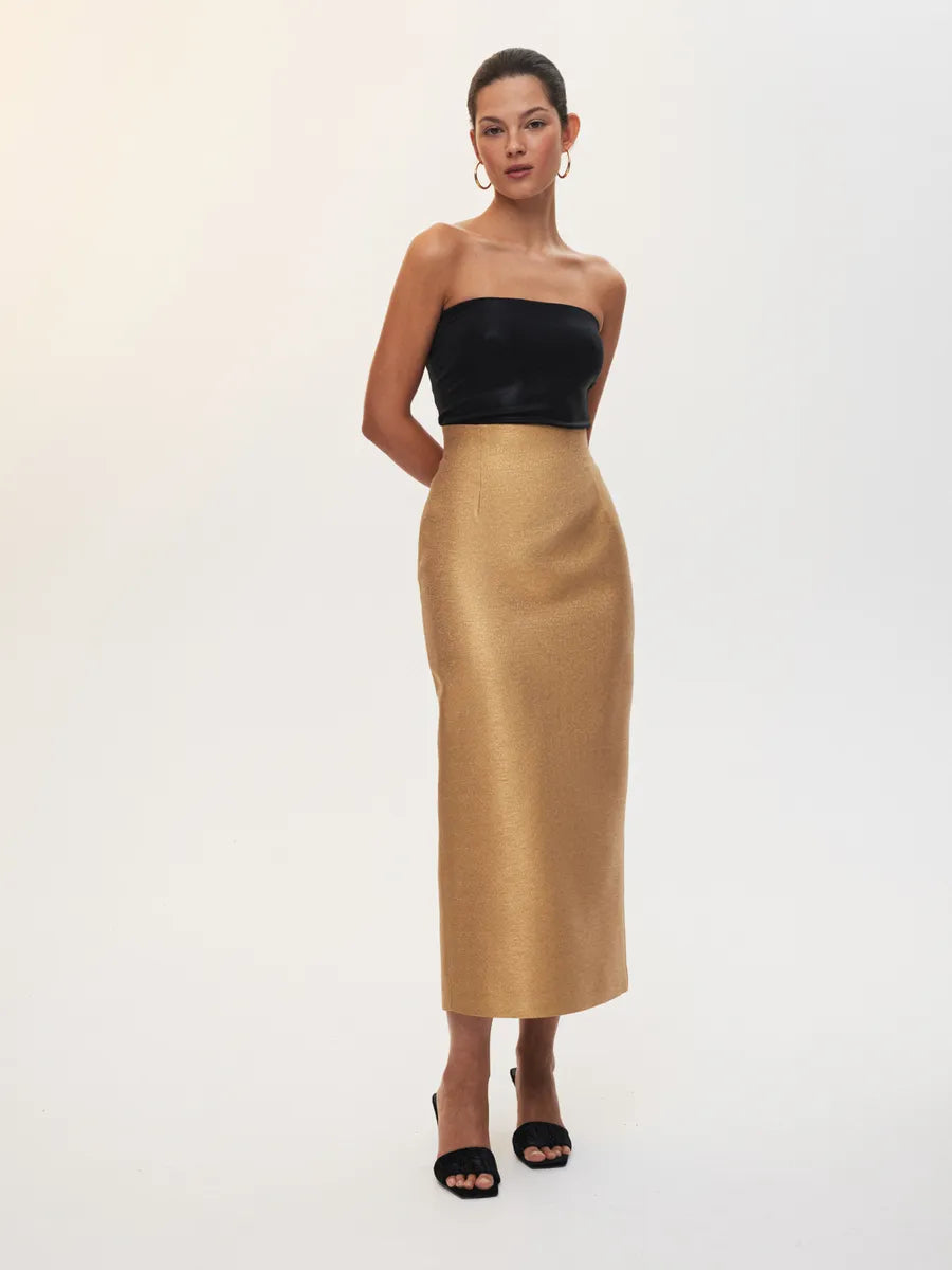 Refined Goldy Midi Skirt