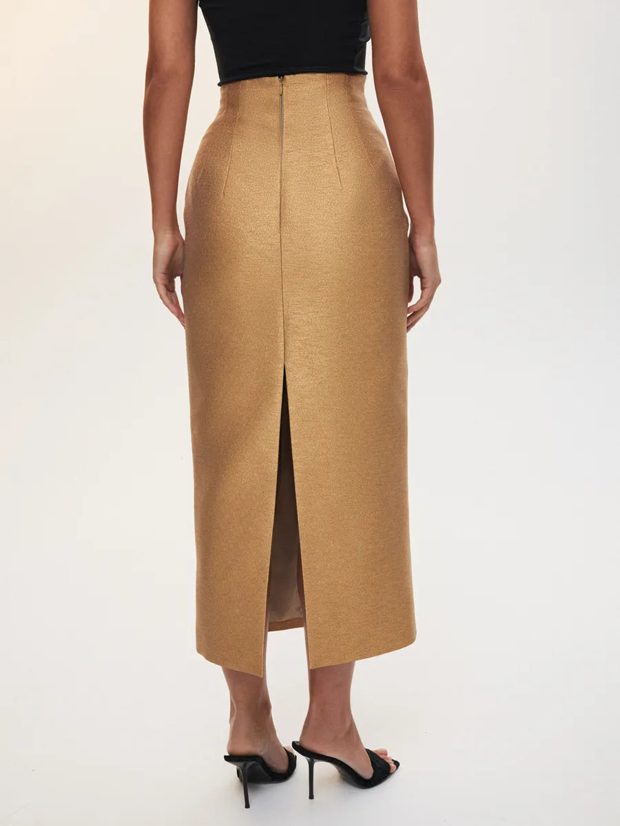 Refined Goldy Midi Skirt