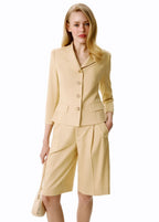 Alexa Bermuda Shorts (Beige)