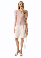 Alexa Bermuda Shorts (White)