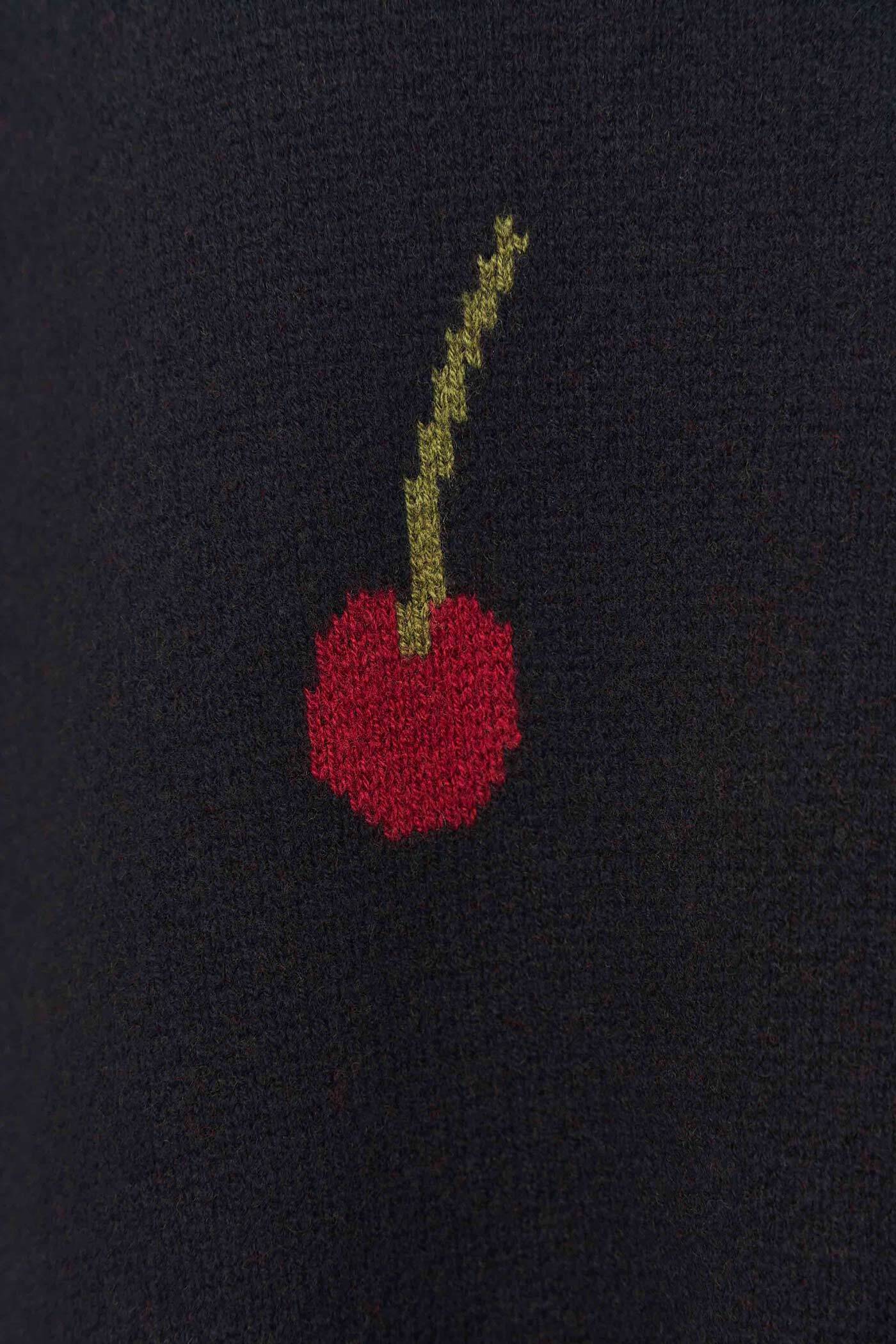 Turtleneck Sweater "Cherry Mood"