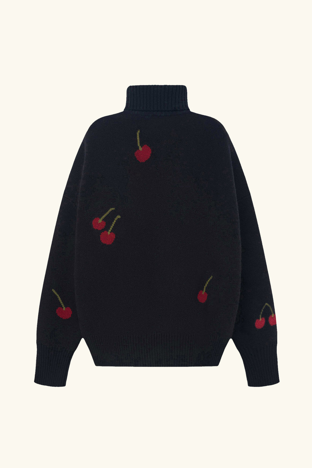 Turtleneck Sweater "Cherry Mood"