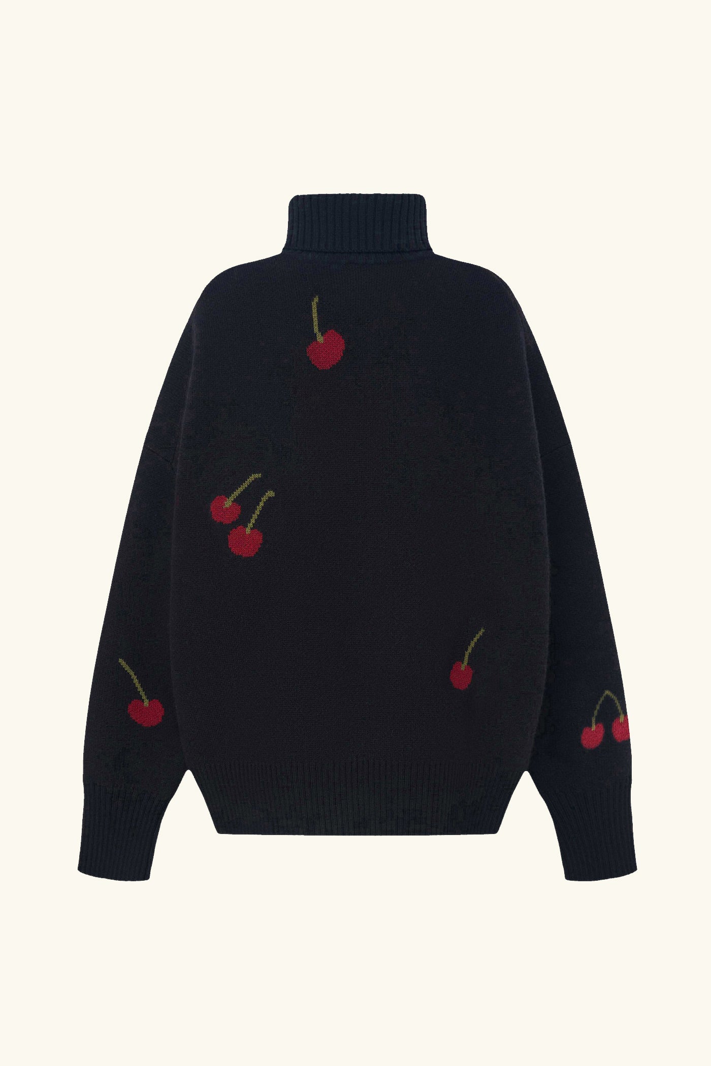 Turtleneck Sweater "Cherry Mood"
