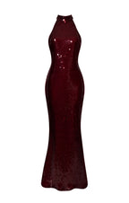 Serena red wine dress