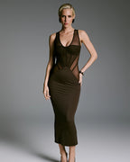 Corset Dress Greta Choco