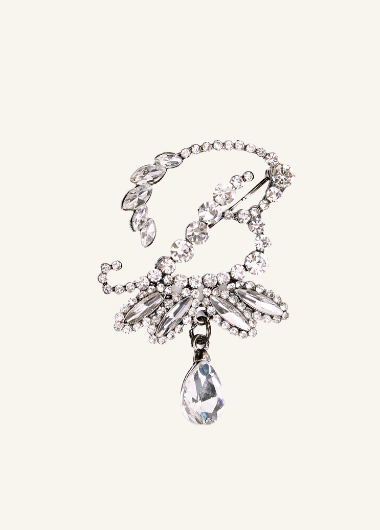Bianca White Brooch