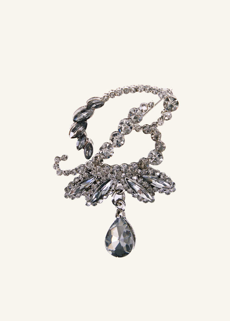 Bianca White Brooch