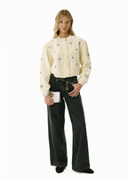 English Garden White Cardigan