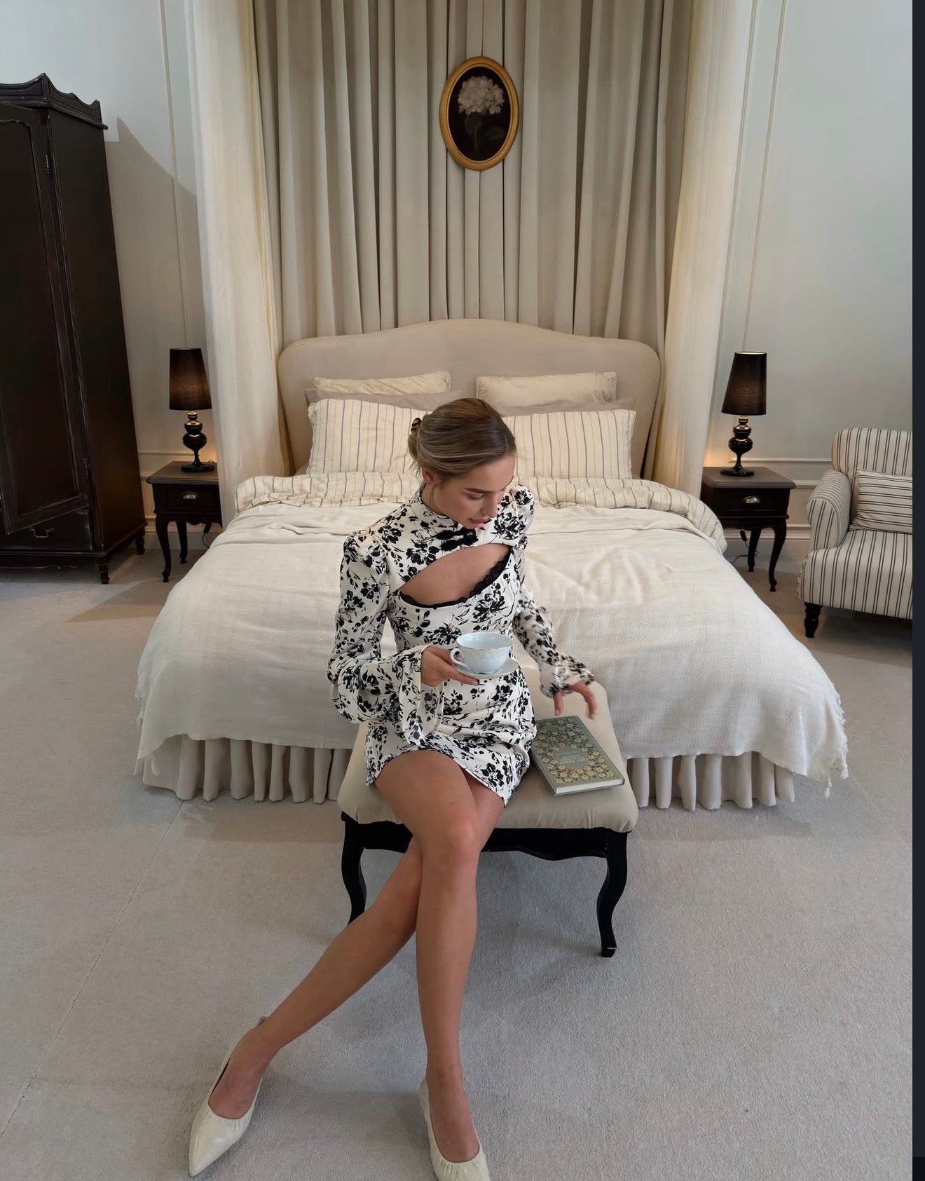 Asian style mini dress