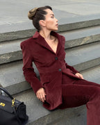 Burgundy Corduroy Jacket