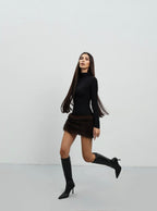 Dress with fur