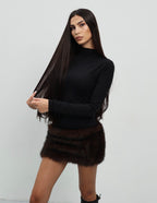 Dress with fur