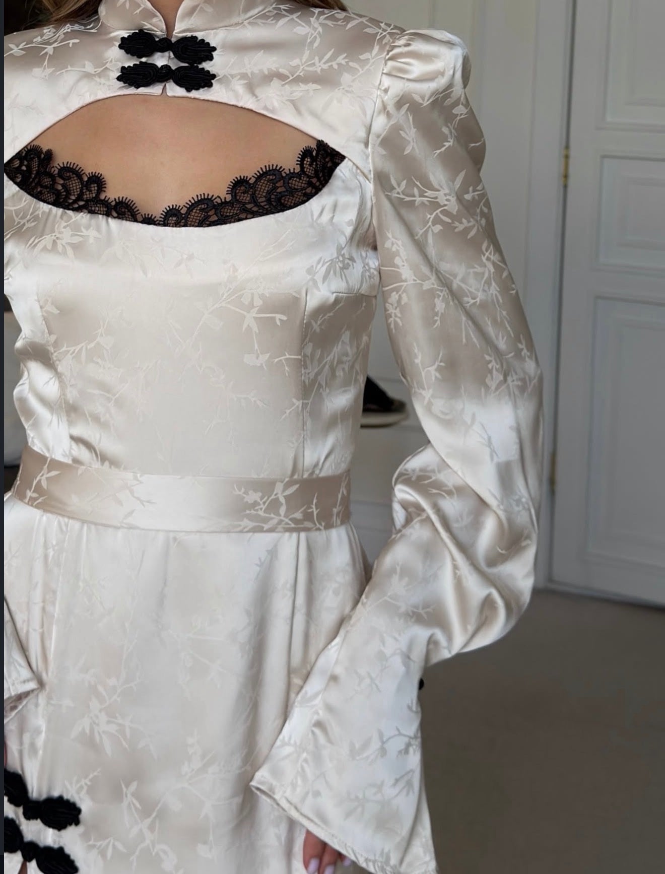 Asian-style maxi dress