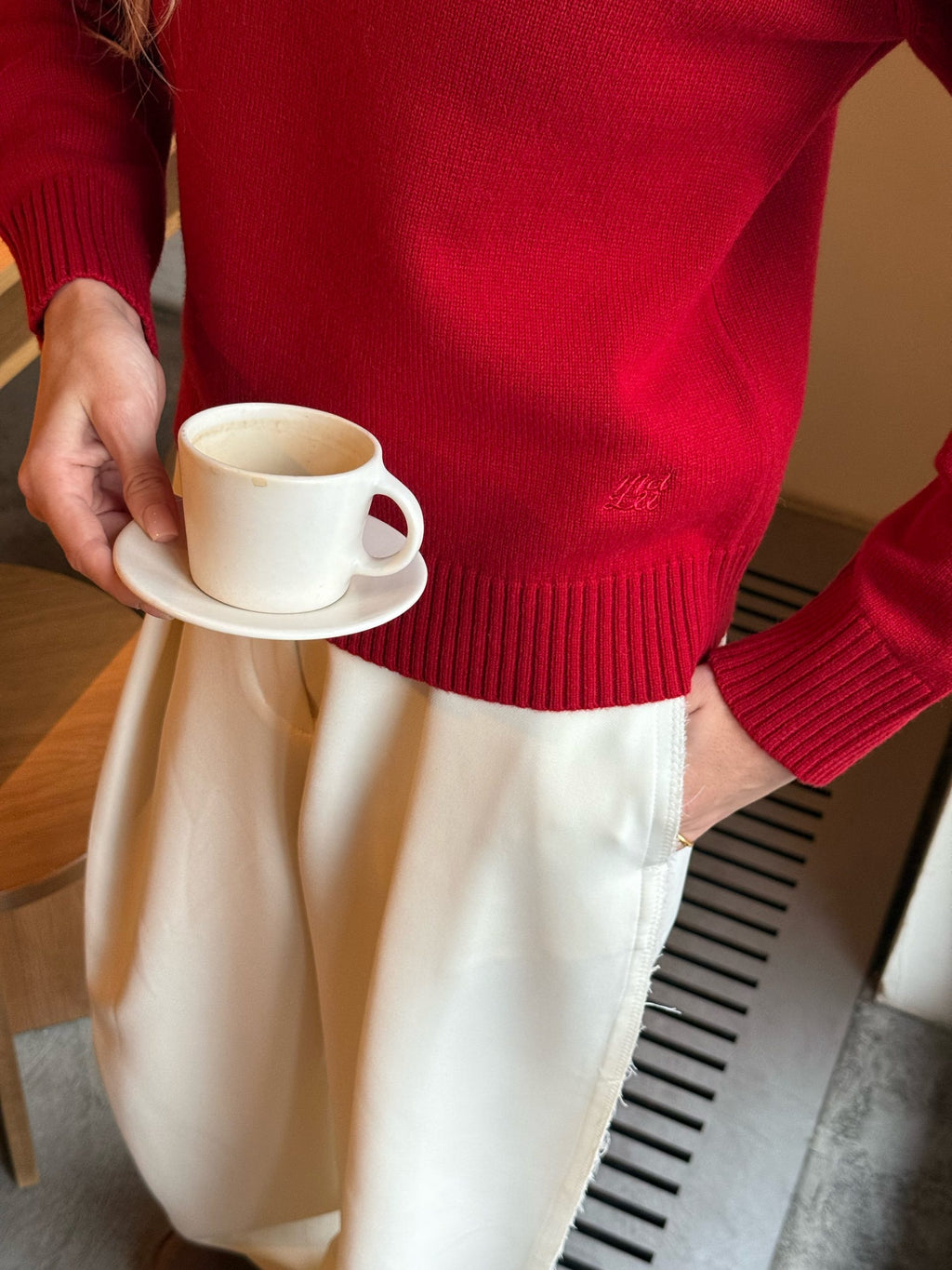 MELLOW wool jumper, Red