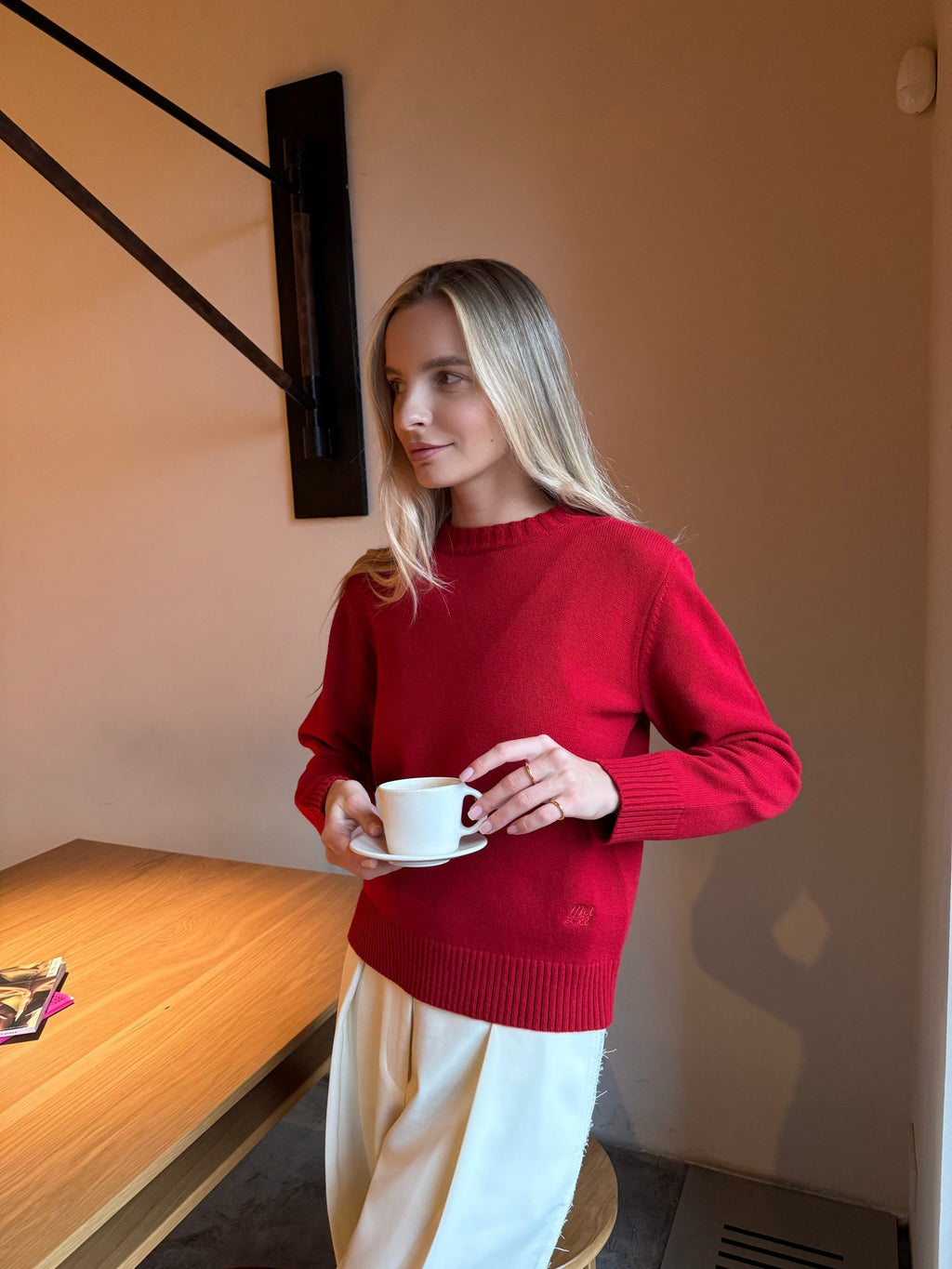 MELLOW wool jumper, Red