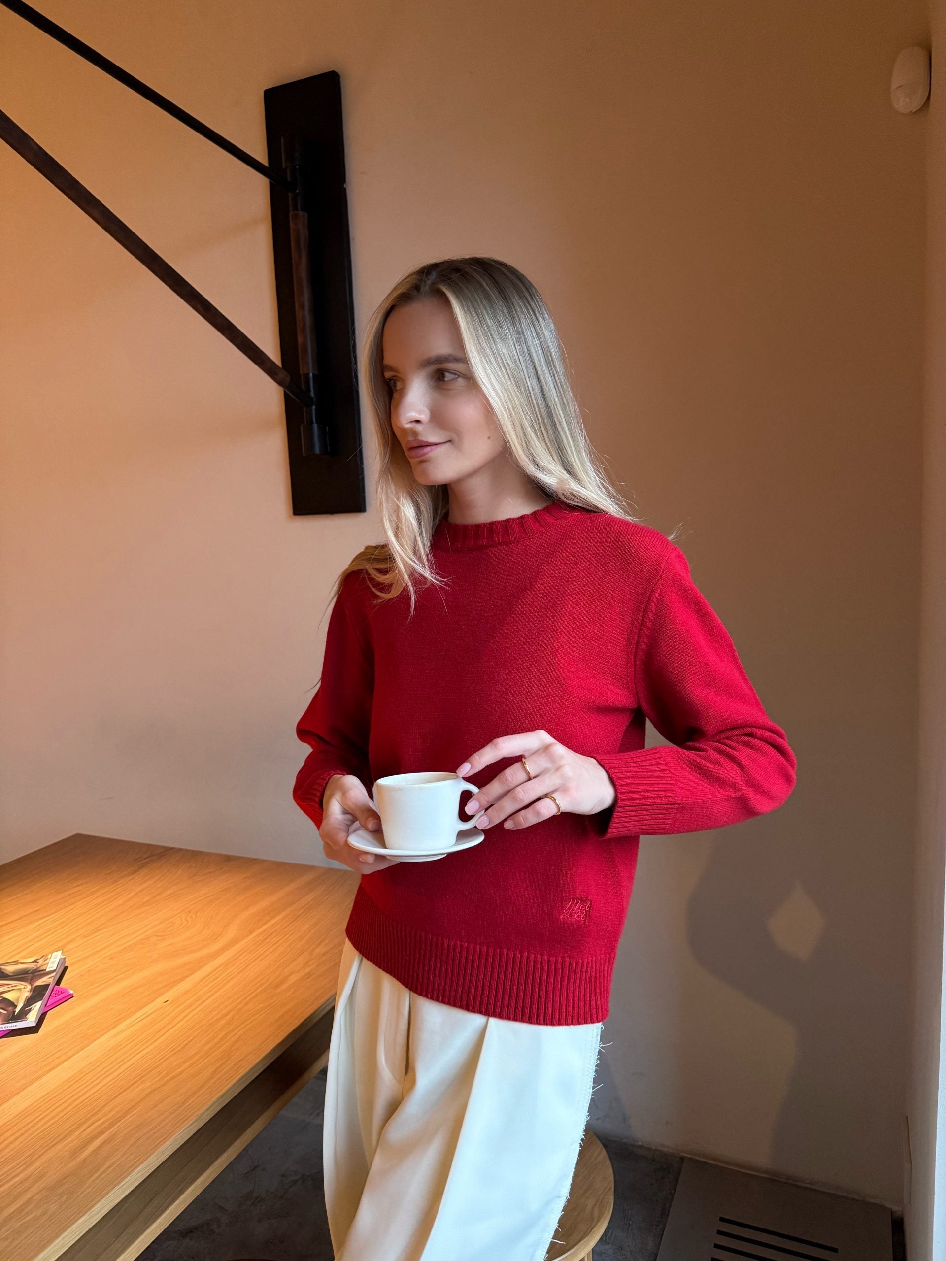 MELLOW wool jumper, Red