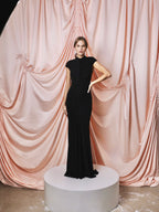 Draped maxi dress