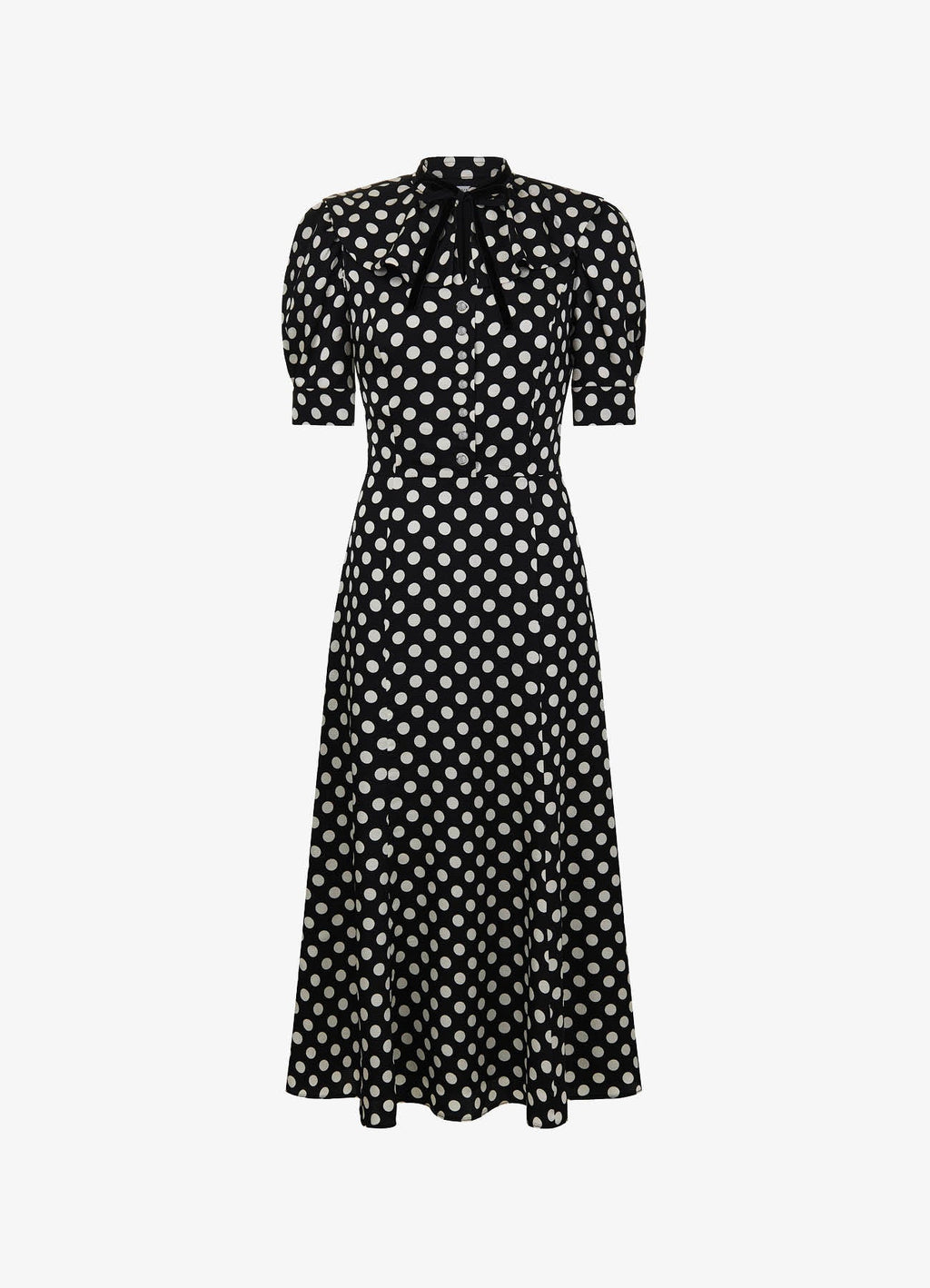 Bow Dress (Black Polka Dot)