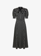 Bow Dress (Black Polka Dot)