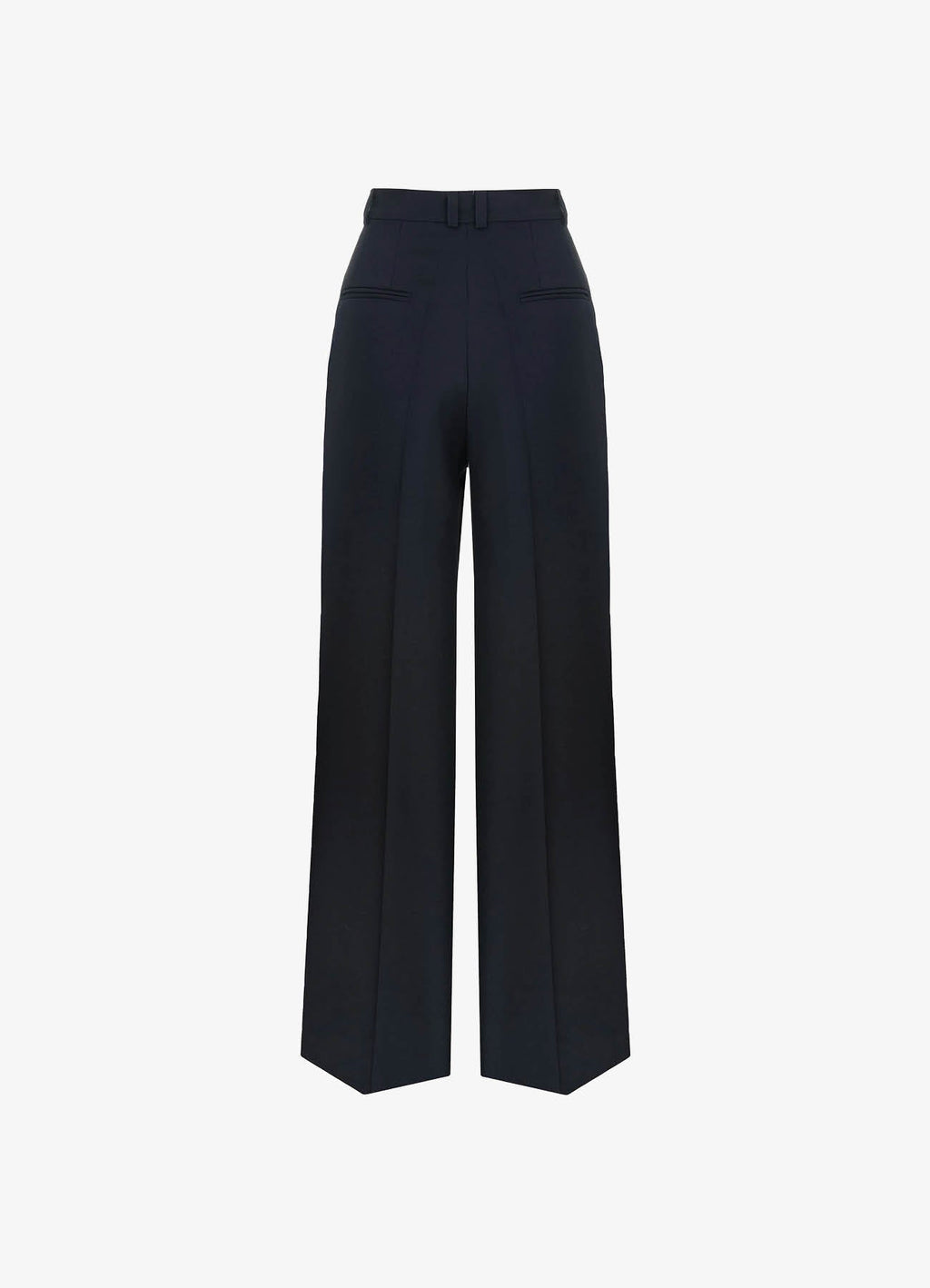 Straight-Leg Wool Trousers