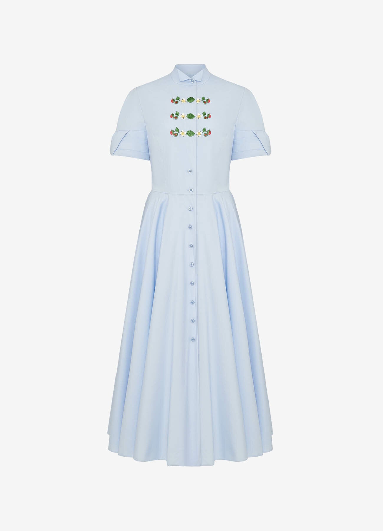 Petite Fraise Embroidered Dress