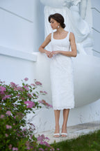 Cotton Sundress with Floral Appliqué