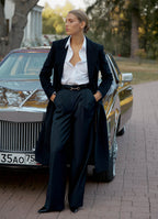 Straight-Leg Wool Trousers