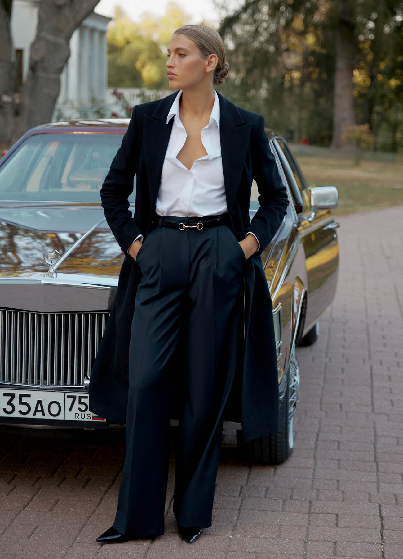 Straight-Leg Wool Trousers