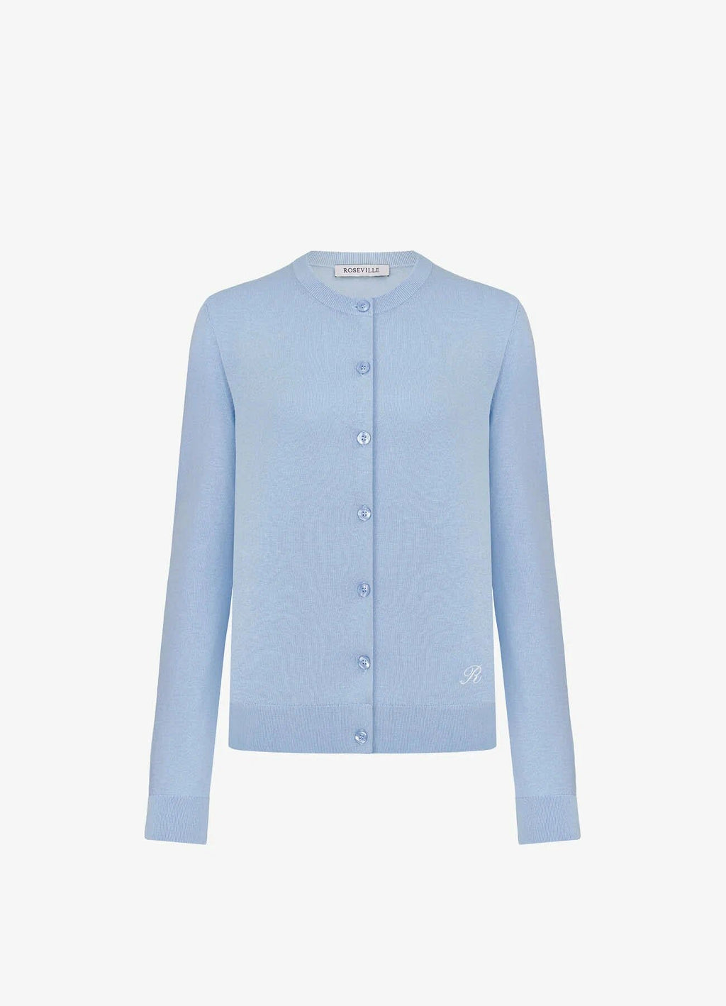 Silk-Cotton Cardigan (Blue)