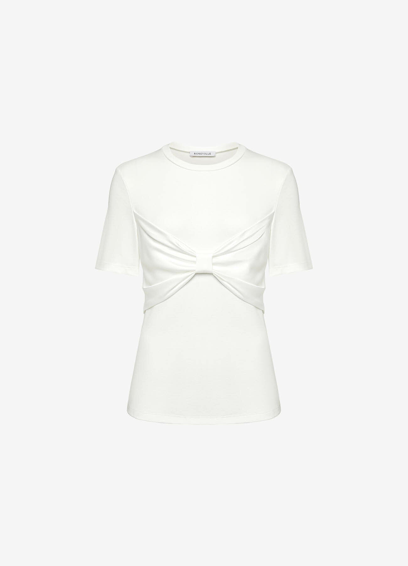 Preppy Bow T-Shirt (Beige)