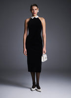 Golubka Velvet Sheath Dress