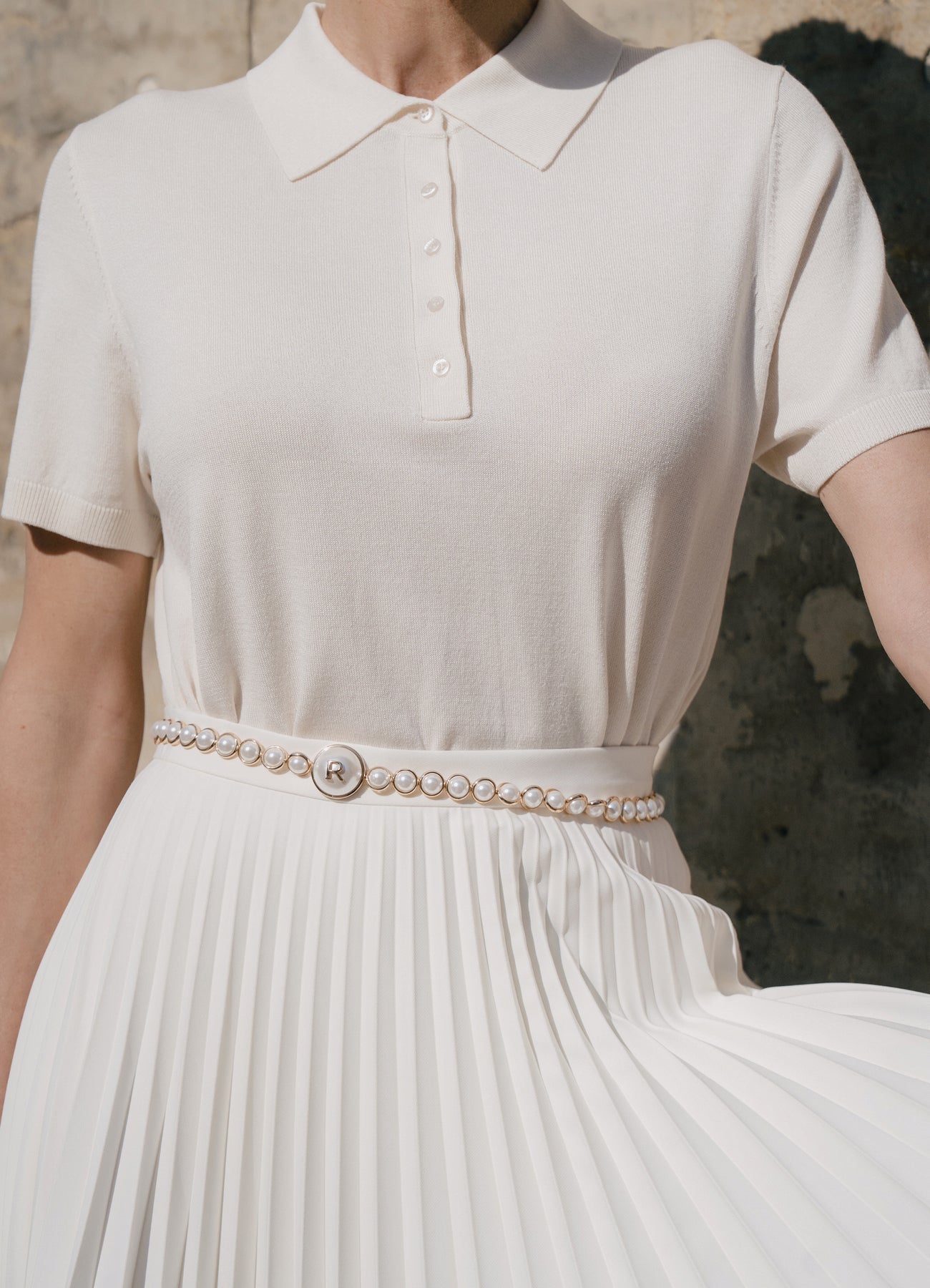 Silk Polo (Beige) II